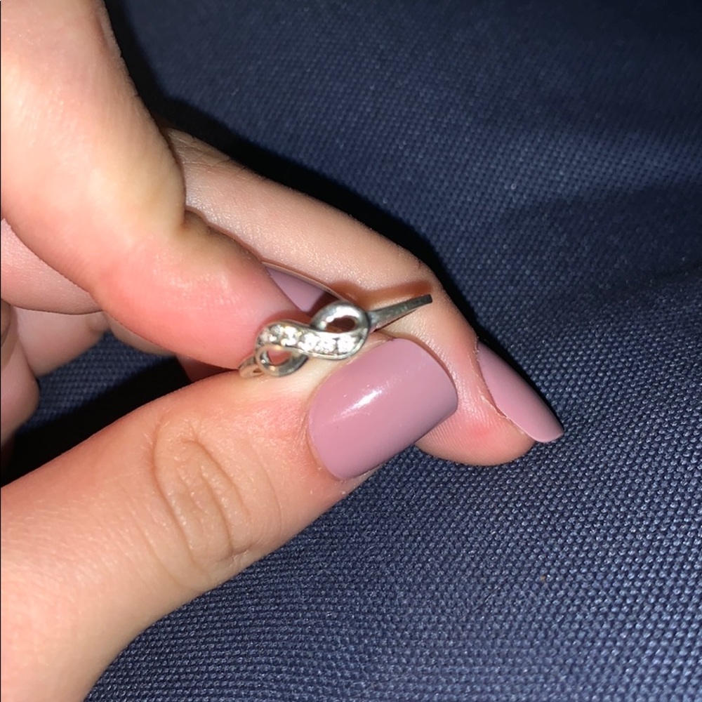 Diamond infinity ring
